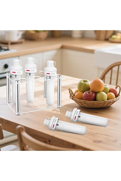 Slasa Acrylic Flavor Cartridge Holder for Cirkul 6 Slot Organizer Stand 10.5x16x11cm