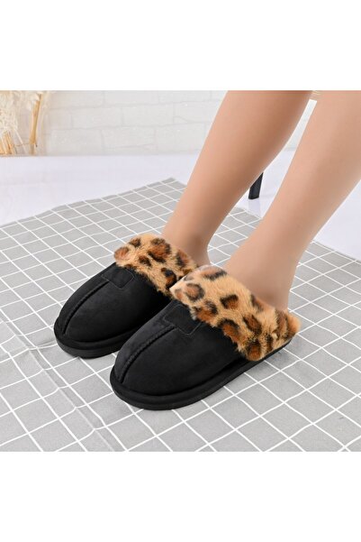 Tmall Papuci de damă, confecționați din piele întoarsă, îmblăniți, TM1PD1054,...