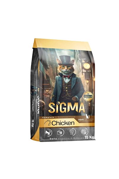 Sigma Dry food for adult cats, Sigma, chicken, 15 kg, premium, energy, immunity, healthy fur