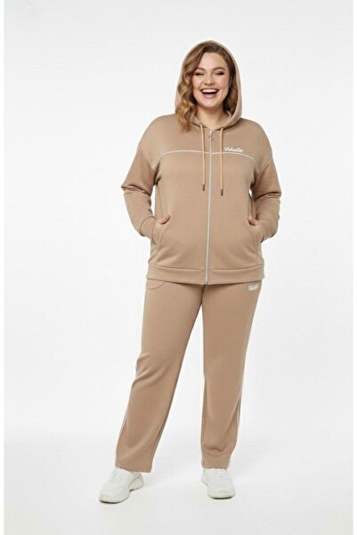 Koza Butik Γυναικείο σετ αθλητικής φόρμας με μακρυμάνικο ύφασμα με κουκούλα 8220-26 (4338K)