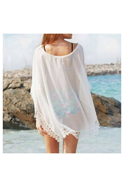 zola Beach dress, sun protection, airy, polyester, length 110 cm, white