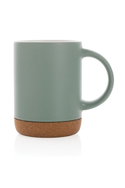 RONIC X Coffee mug, Ronic, ceramic, 280 ml, cork base, green