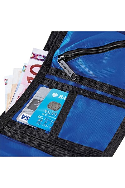 RONIC Ripper Wallet, inner zip pocket, blue