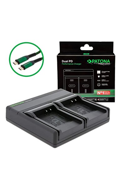 Patona Încărcător premium Dual PD Performance pentru Panasonic CGA-S007E, inc...