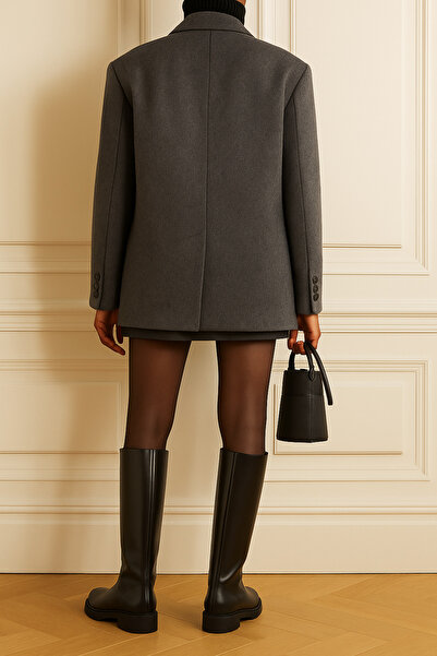 OLEAOFFICIAL Premium Yün Dokulu Oversize Blazer Ceket & Limited Edition