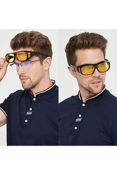 zola Day/Night driving glasses, polycarbonate lenses, universal, black