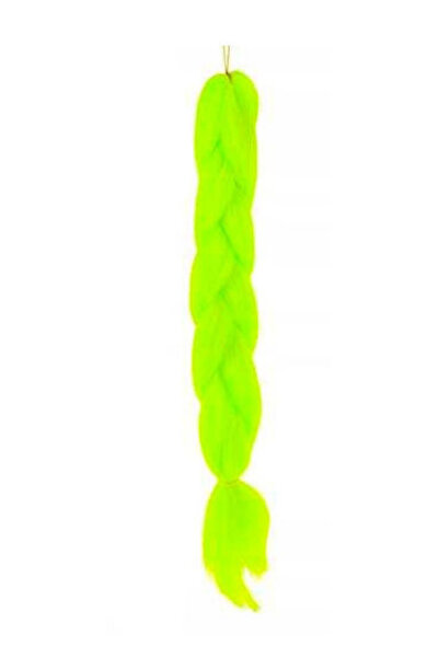 zola Extensie de păr sintetic pentru împletituri, verde neon, 60 cm