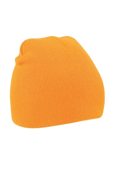 RONIC Star Beanie, One Size, Unisex, Neon Orange