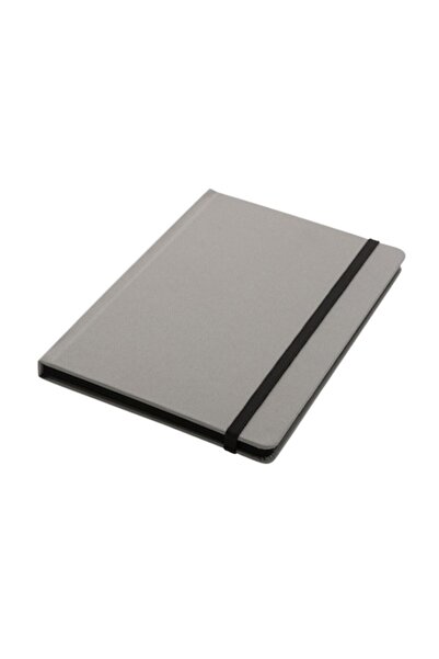 RONIC A5 recycled notebook, elastic closure, 160 pages, gray/black
