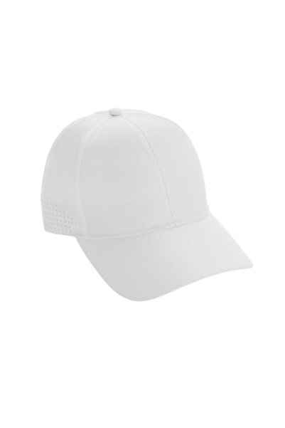 RONIC Accra sports cap, material, 6 panels, adjustable strap, one size, unisex, white