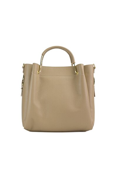 Posete Fagaras Bryna Leather Purse - Cream, 2 Compartments, Adjustable Strap 120 cm