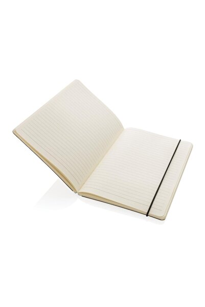 RONIC A5 Notebook, brown FSC-certified paper cover, elastic closure, 160 pages