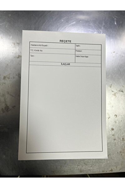 TR BASKILI REÇETE