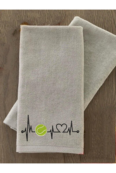 Ursa Tennis Heartbeat Embroidered Design Sports Towel 30X50