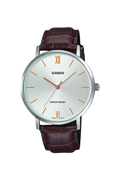 Casio Men's Water Resistant Analog Watch MTP-VT01L-7B2UDF - 40 mm - Brown