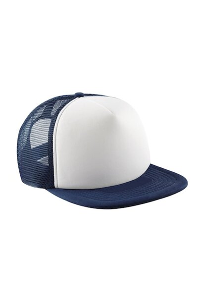 RONIC Snap Trucker Cap, Ronic, one size fits all, unisex, navy & white