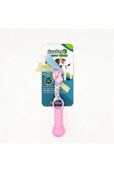 Eurodog Sptrns Puppy Toys Pink Small Bone Tooth (120317) Scratching Toy.