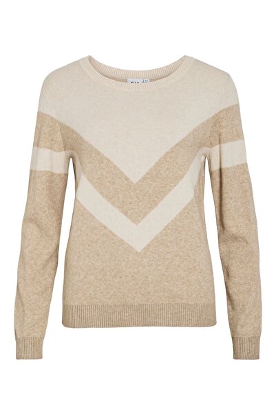 VILA Strickpullover Rundhals