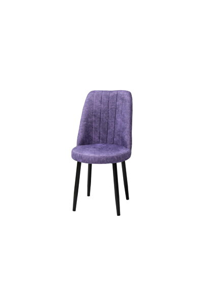 ARTA DOOR Cronos Chairs Purple Textile, Black Leg - Modern, HoReCa, Kitchen, Living Room, Office, Bedrooms