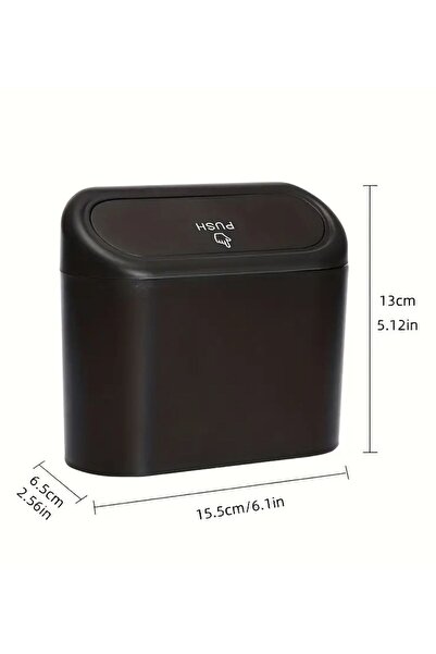 Buffer ® Mini Lid Trash Can Fixed with Vehicle Interior Charms
