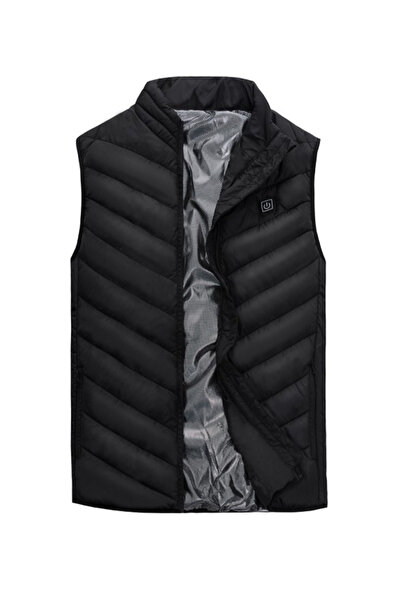 zola Vestă încălzită unisex, slim fit, 3 temperaturi diferite, cablu USB încorporat, L, 58,5x78 cm, neagră