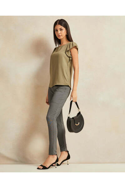 REDTAG Women Grey Printed Leggings