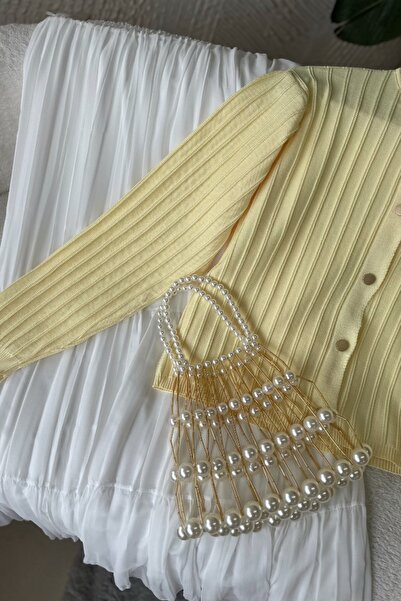 Poliyance Tulip Yellow Cardigan