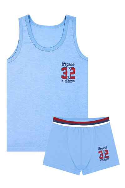 Öts Boy's Undershirt Boxer ελαστικό ύφασμα Blue Legend (96% βαμβάκι - 4% ελαστάνη)