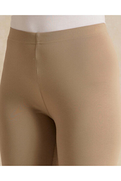 REDTAG Women Beige Plain Leggings