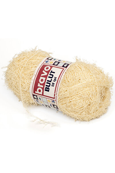 Bravo Bulut 402 Cremă Ață de tricotat cu fibre dure 100 Gr 100 Mt Ață de tric...