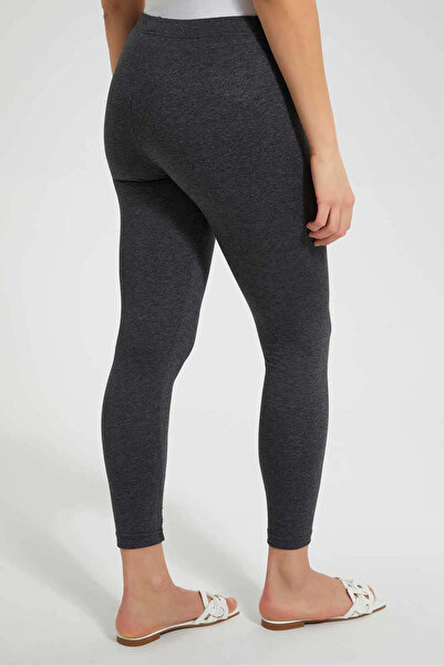 REDTAG Grey Melange Leggings