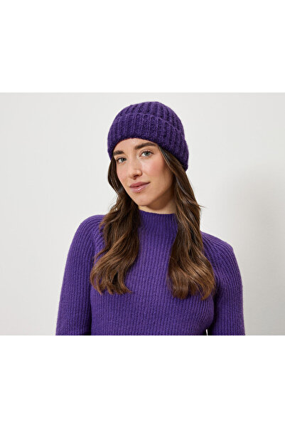 Tchibo Women's Knitted Beanie, Lilac
