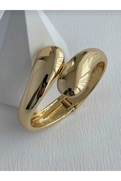 ASLI AKSESUAR Gold Damla Model Kelepçe