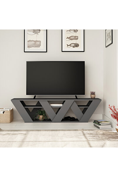 Mourah Home Mourah Ralla Tv Stand Up To 65 Inches - Dark Grey
