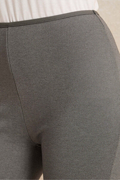 REDTAG Women Grey Plain Leggings