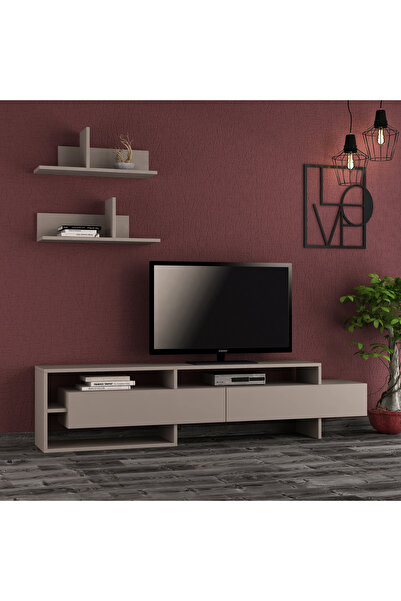 Mourah Home وحدة تلفزيون موراه جارا حتى 60 بوصة - موكا فاتح