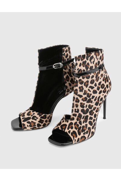 İLVİ Kerly Genuine Thai Leather Patent Leather Women's Heeled Boots