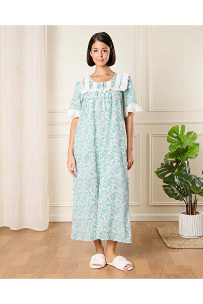 REDTAG Women Ivory Printed Nightgown