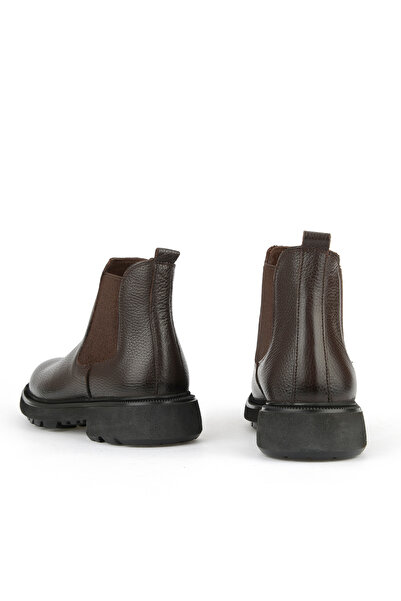 Ziya , Ανδρικές μπότες από γνήσιο δέρμα 1531007Z8261 Καφέ