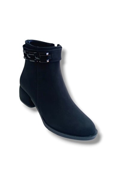 ERBAY 515-26 Ghete de damă din piele uleiată, anatomice, cu cataramă cu lanț ...