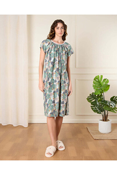 REDTAG Women Multicolour Printed Nightgown