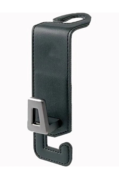 bbtech Metal Hanging Hook Bag Organizer Car Organizer That Can Be Attached to the Interior Seat Headrest (Black)