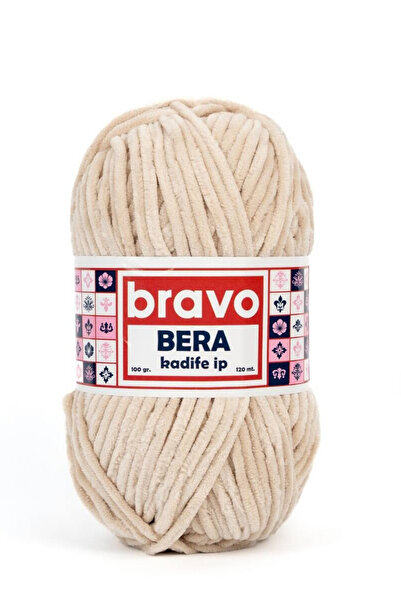 Bravo Ață de catifea Bera 100 gr 120 metri (cod de culoare: 905) Bej
