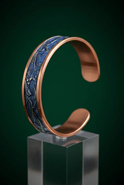 OSMANLI GÜMÜŞ Women's Copper Bracelet - Aqua Lavender Dream Model Copper Women's Bracelet