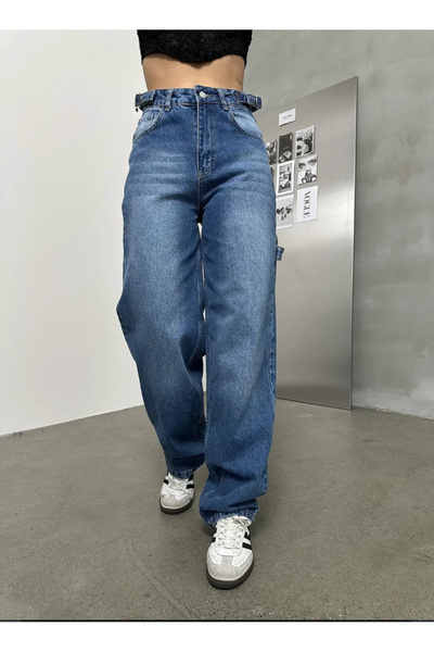 DEEFWEAR Πλυμένο φαρδύ τζιν παντελόνι