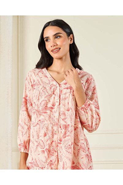 REDTAG Women Red Printed Nightgown