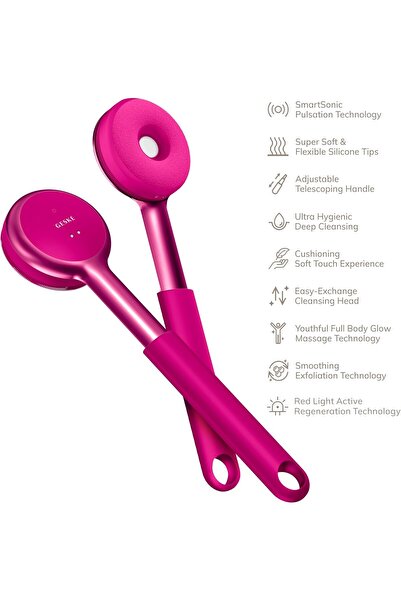 Geske LED Sonic Full-Body Brush | 9 in 1 | Body Cleansing Brush & Intensive Exfoliator with LED