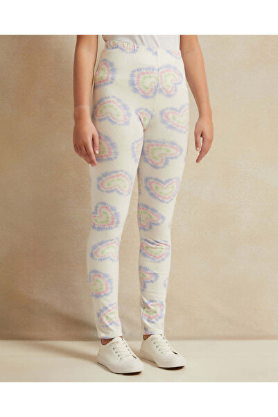 REDTAG بنطال مطبوع باللون الأبيض للفتيات الكبيرات