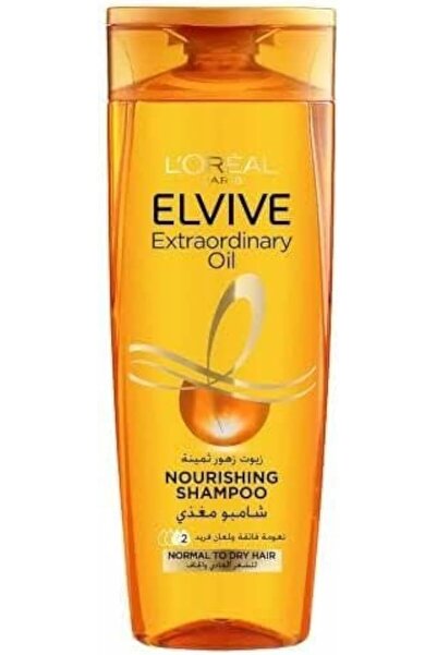 Elvive Extraordinary Oil Smooth Shampoo for Dry & Curly Hair, 400 ml