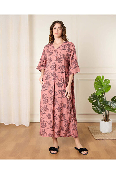 REDTAG قميص نوم نسائي مطبوع باللون الوردي